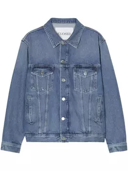 Закрытая куртка из регенеративного хлопкового денима Closed, синий