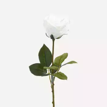 Закрытая роза искусственный цветок El Corte Ingls, белый