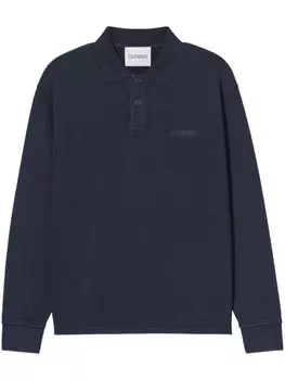 Закрытая толстовка-поло из органического хлопка Closed, синий