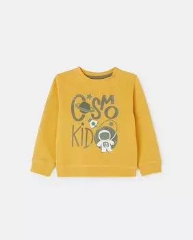 Закрытая толстовка с рисунком динозавра El Corte Ingls, горчичный