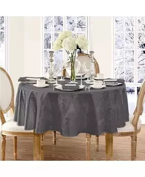 ЗАКРЫТИЕ! Круглая скатерть Барселона 70 дюймов Elrene, серый