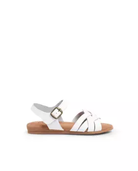 Закрытые босоножки для девочек гелевая стелька Pisamonas, белый