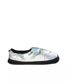 Закрытые домашние тапочки унисекс на резиновой подошве Nuvola, серебряный