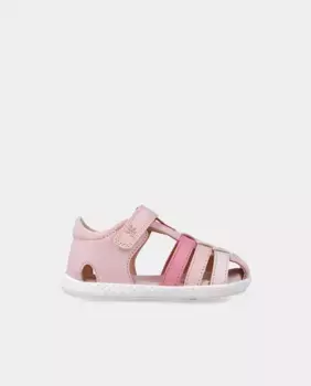 Закрытые кожаные сандалии для детей из уважительных и минималистичных материалов Garvaln, цвет Rosa