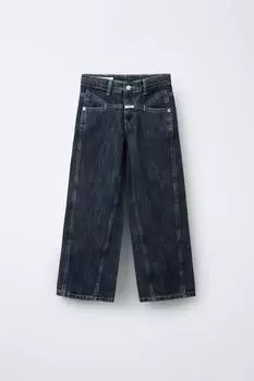 Закрытые мешковатые джинсы ZARA, синий