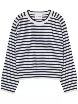 Закрытый полосатый кашемировый свитер Closed, синий