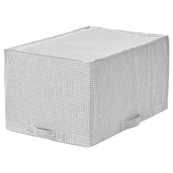 Закрытый ящик для хранения, белый/серый, 34x51x28 см, STUK IKEA