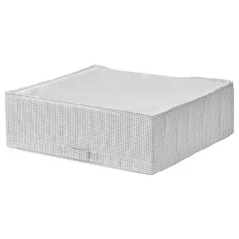 Закрытый ящик для хранения, белый/серый, 55x51x18 см, STUK IKEA