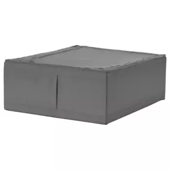 Закрытый ящик для хранения, темно-серый, 43x53x19 см, SKUBB IKEA