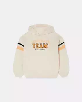 Закрытый свитшот для девочки с капюшоном Kids El Corte Ingls, цвет Crudo