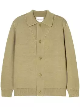 Закрытый вязаный кардиган Closed, зеленый