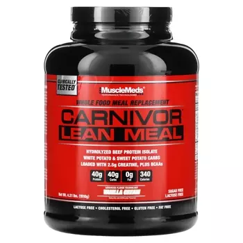 Заменитель цельной еды MuscleMeds Carnivor Lean Meal с вкусом ванильного крема