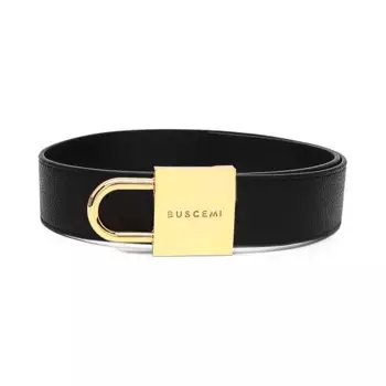 Замок кожаного ремня Buscemi, черный