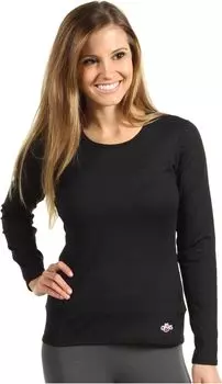 Замша Micro-Elite с круглым вырезом Hot Chillys, черный