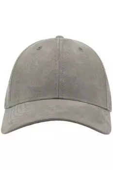 Замшевая бейсболка Fam с 6 вставками Atlantis, серый