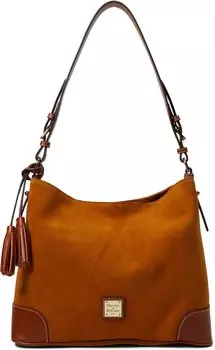 Замшевая большая сумка Dooney & Bourke, цвет Honey