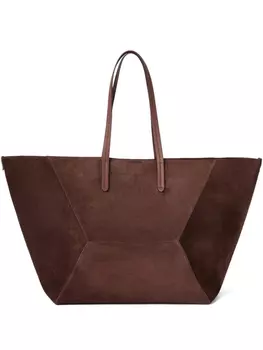 Замшевая большая сумка Duo Brunello Cucinelli, красный