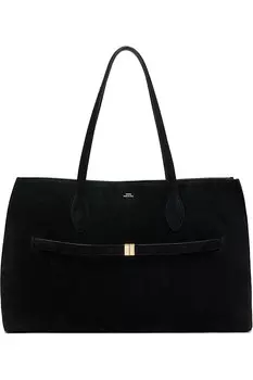 Замшевая дорожная сумка Toteme, черный