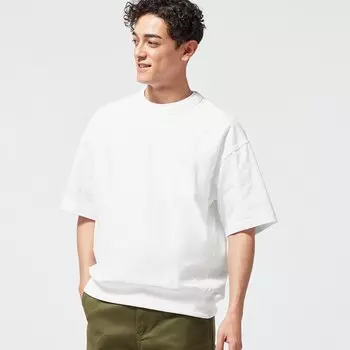 Замшевая футболка GU, белый