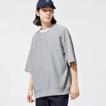 Замшевая футболка GU, серый