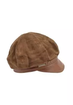 Замшевая кепка Newsboy 18827-0 SEEBERGER, цвет Camel