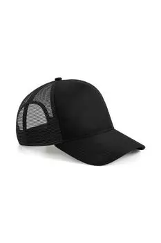 Замшевая кепка Snapback Trucker Beechfield, черный