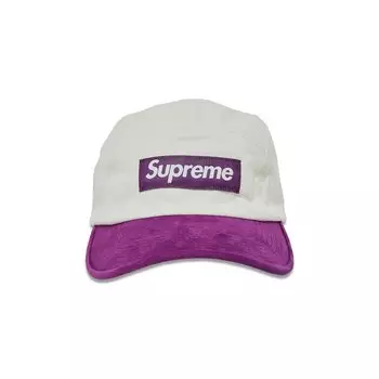 Замшевая кепка Supreme с козырьком Натуральный