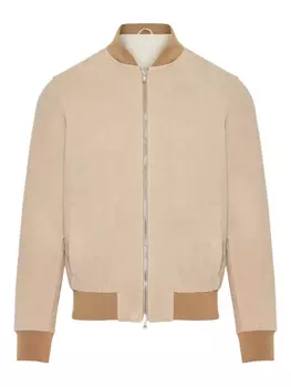 Замшевая куртка-бомбер Barba, нейтральный