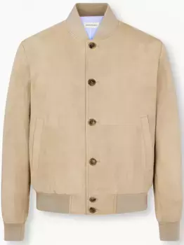 Замшевая куртка-бомбер Man On The Boon., нейтральный
