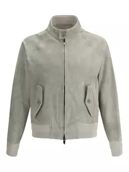 Замшевая куртка-бомбер Salvatore Santoro, серый