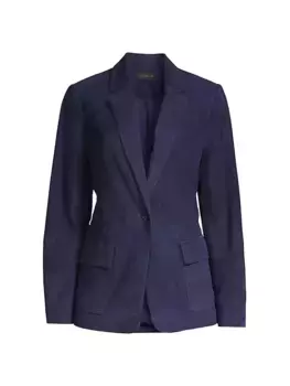 Замшевая куртка Brenna Kobi Halperin, темно-синий