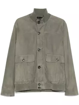 Замшевая куртка Brioni, серый