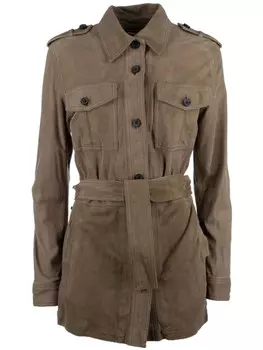 Замшевая куртка D'amico, зеленый