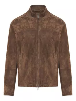 Замшевая куртка Emporio Armani, коричневый