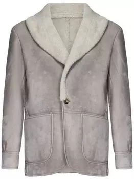 Замшевая куртка FRANZESE COLLECTION, нейтральный цвет