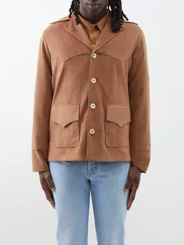 Замшевая куртка jules Sfr, бежевый