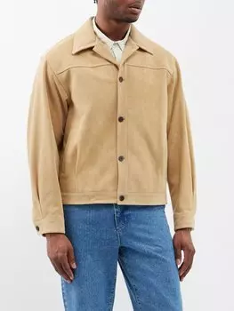 Замшевая куртка Le17Septembre, бежевый