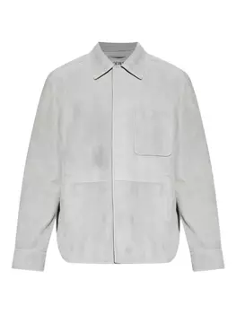 Замшевая куртка LOEWE, серый