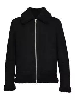 Замшевая куртка на молнии D-FOUR, черный