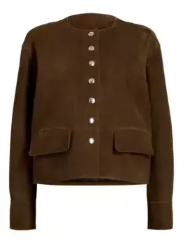 Замшевая куртка на пуговицах Proenza Schouler White Label, коричневый