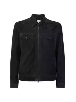 Замшевая куртка пикового цвета Reiss, цвет slate