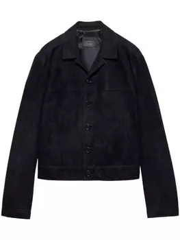 Замшевая куртка Prada, синий