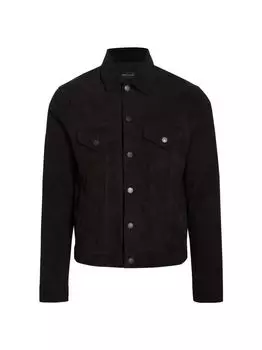 Замшевая куртка-пуховик John Elliott, черный