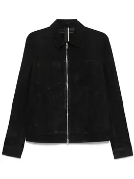 Замшевая куртка-рубашка Low Brand, черный