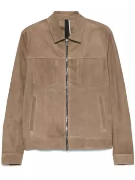 Замшевая куртка-рубашка Low Brand, коричневый