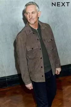 Замшевая куртка-рубашка Next, серый