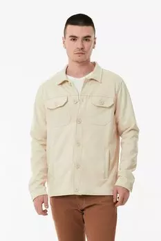 Замшевая куртка с двумя карманами Fullamoda, бежевый