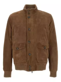 Замшевая куртка VOLFAGLI, коричневый