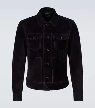 Замшевая полевая куртка Tom Ford, черный