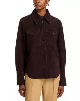 Замшевая рубашка CO, коричневый